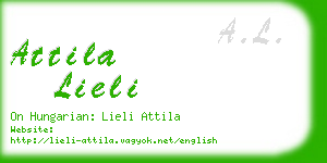 attila lieli business card